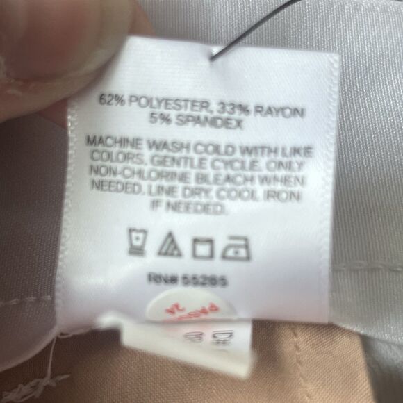 NWT Express Women's 8L White Ankle Super High Rise Stylist Pants Pleated Stretch - Picture 9 of 9